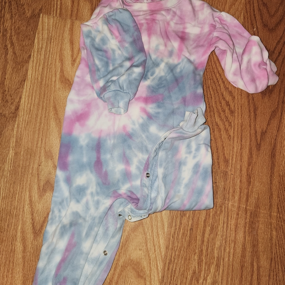 GAP Pink and Blue Tie-Dye Kids Bodysuit
